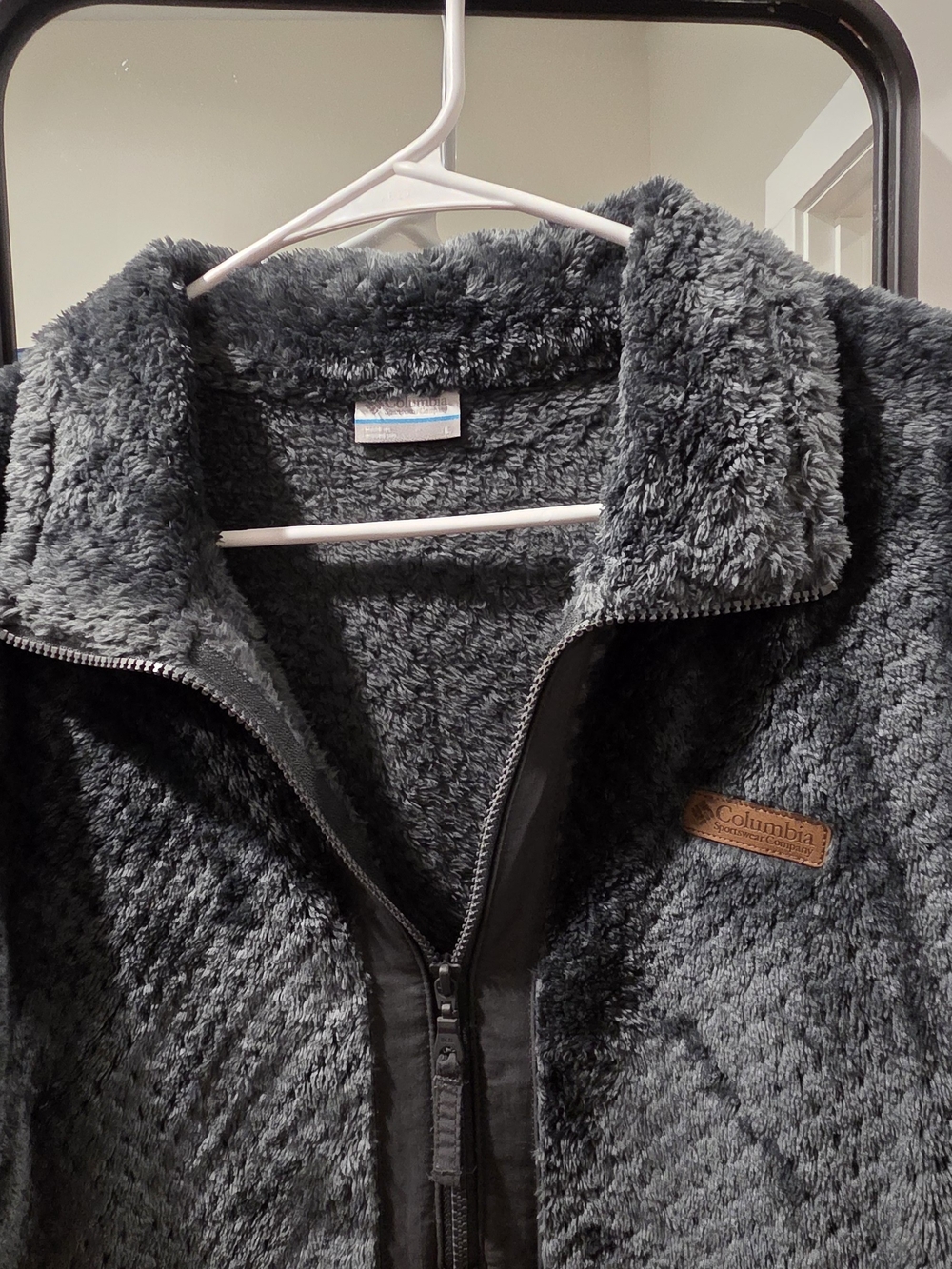 Cozy Half-Zip Sherpa Pullover Jacket - Charcoal - Picture 2 of 2